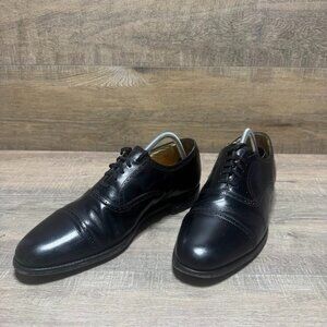 Britches of Georgetown Black Leather Cap Toe Oxford Shoes Men's Size 10.5